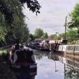 Narrowboats on the Oxford Canal in Jericho