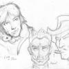 Lyra, Lord Asriel and Lee Scorseby