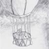 Iorek and Lee in balloon
