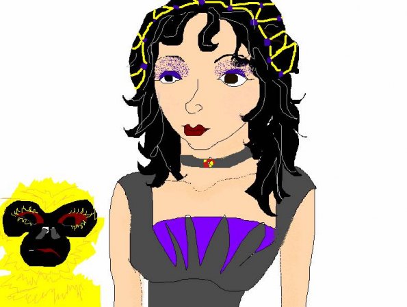 Mrs. Coulter and her Daemon