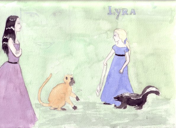 Lyra and Mrs Coulter: Just before the Cocktail Party