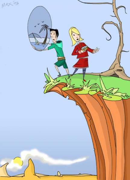 Will and Lyra Escaping
