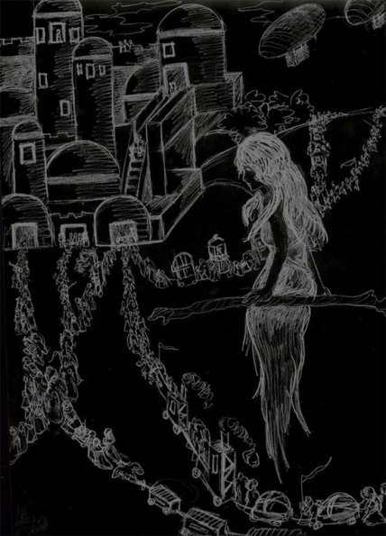 Upcoming War,black and white