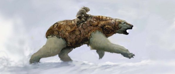 Lyra Riding Iorek