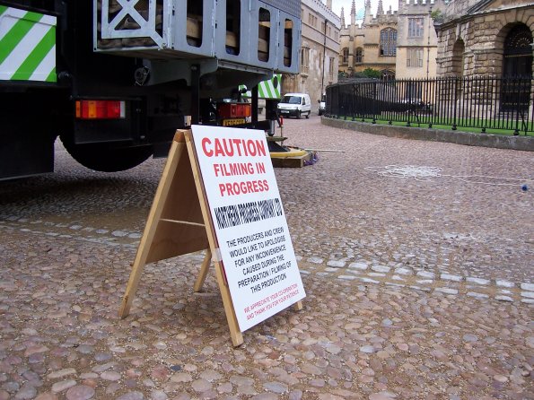 Filming Sign