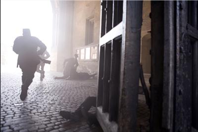 Soldiers Flee the Scene
